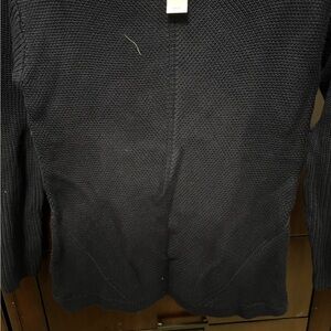 Black knitted sweater